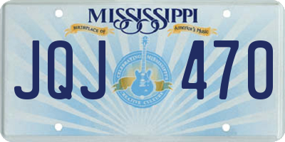 MS license plate JQJ470