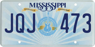 MS license plate JQJ473