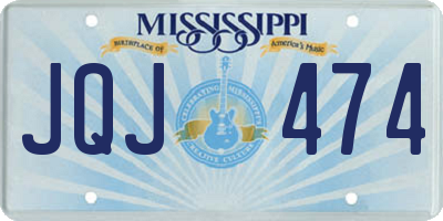 MS license plate JQJ474