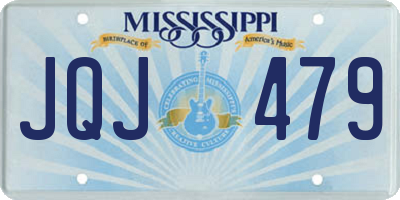 MS license plate JQJ479