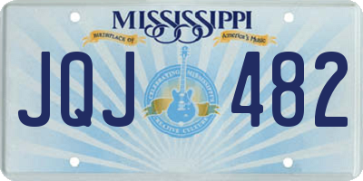 MS license plate JQJ482