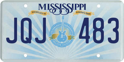MS license plate JQJ483