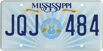 MS license plate JQJ484