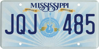 MS license plate JQJ485
