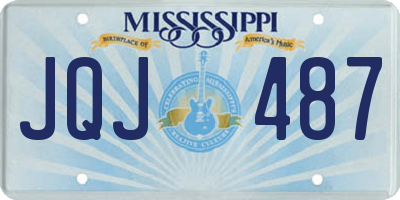 MS license plate JQJ487