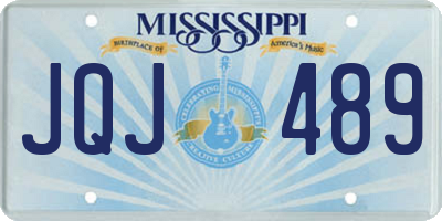 MS license plate JQJ489