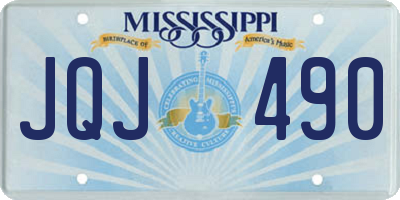 MS license plate JQJ490