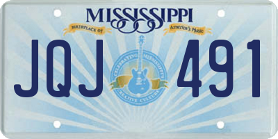 MS license plate JQJ491