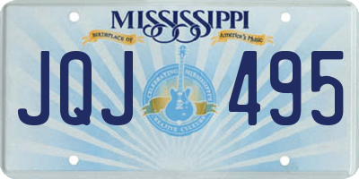 MS license plate JQJ495