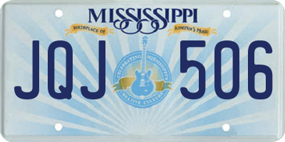 MS license plate JQJ506