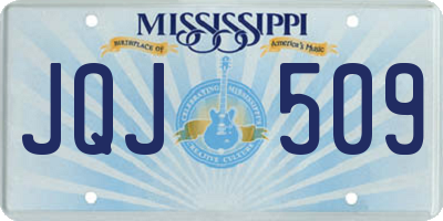 MS license plate JQJ509