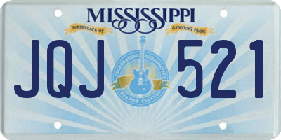 MS license plate JQJ521