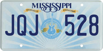 MS license plate JQJ528