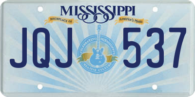 MS license plate JQJ537