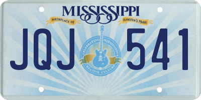MS license plate JQJ541