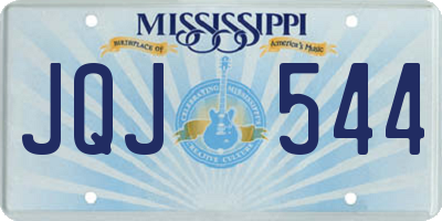 MS license plate JQJ544