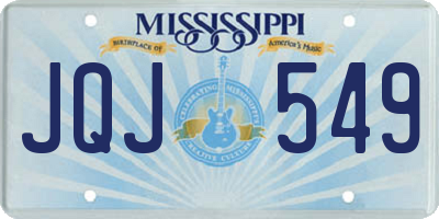 MS license plate JQJ549