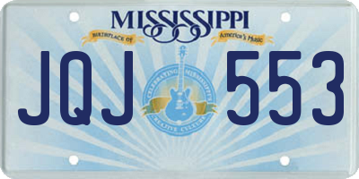 MS license plate JQJ553