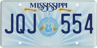 MS license plate JQJ554