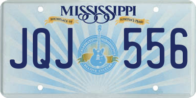 MS license plate JQJ556