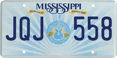MS license plate JQJ558