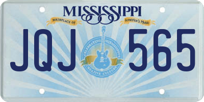 MS license plate JQJ565