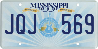 MS license plate JQJ569