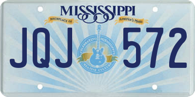 MS license plate JQJ572