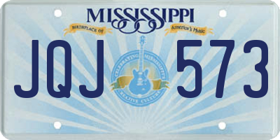 MS license plate JQJ573