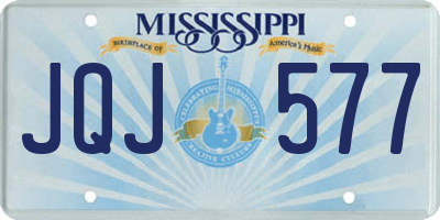 MS license plate JQJ577