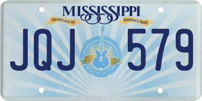 MS license plate JQJ579