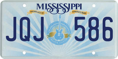 MS license plate JQJ586