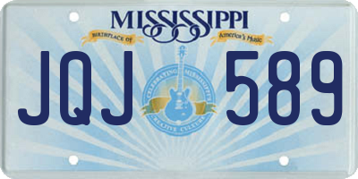 MS license plate JQJ589