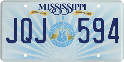 MS license plate JQJ594