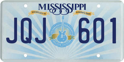 MS license plate JQJ601