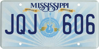 MS license plate JQJ606