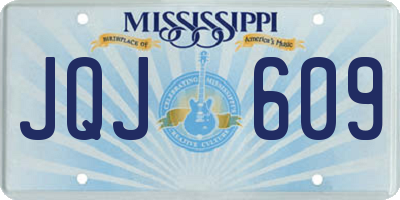 MS license plate JQJ609