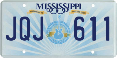 MS license plate JQJ611