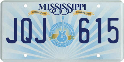 MS license plate JQJ615