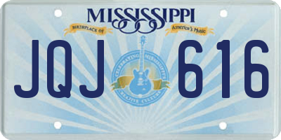 MS license plate JQJ616