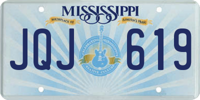 MS license plate JQJ619