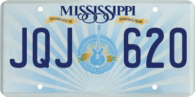 MS license plate JQJ620