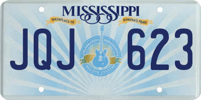 MS license plate JQJ623