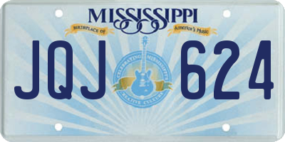 MS license plate JQJ624