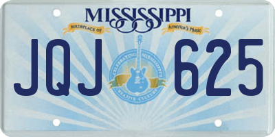 MS license plate JQJ625