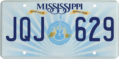 MS license plate JQJ629