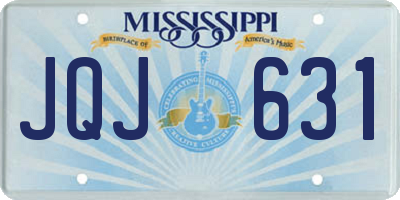 MS license plate JQJ631
