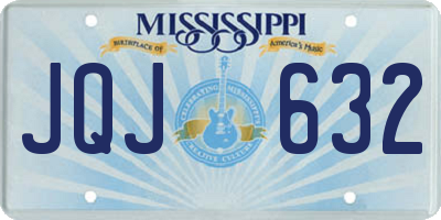 MS license plate JQJ632