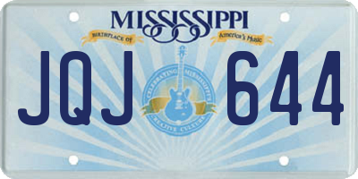 MS license plate JQJ644