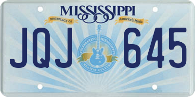 MS license plate JQJ645